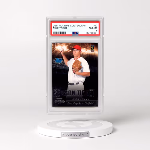 2011 Playoff Contenders #17 Mike Trout (PSA 8 NM-MT)