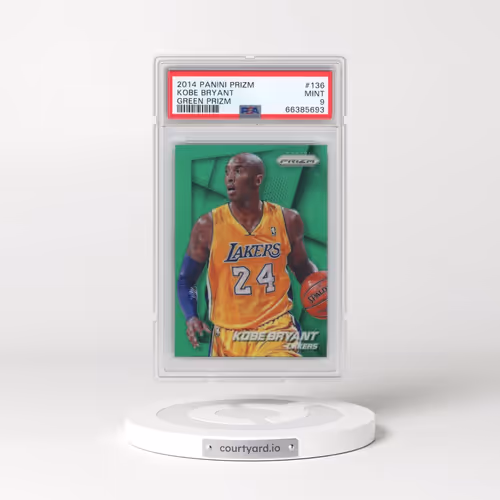 2014 Panini Prizm #136 Kobe Bryant - Green Prizm (PSA 9 MINT)