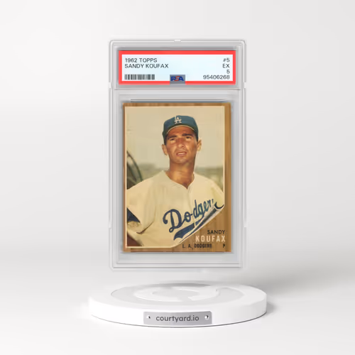 1962 Topps #5 Sandy Koufax (PSA 5 EX)