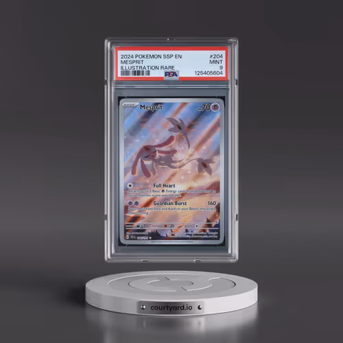 2024 Pokémon Ssp EN-Surging Sparks #204 Mesprit - Illustration Rare (PSA 9 MINT)