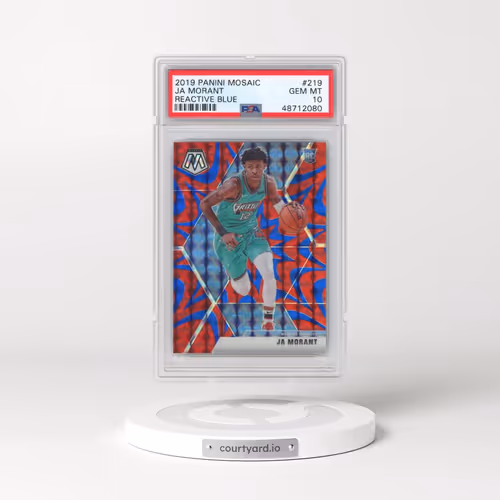 2019 Panini Mosaic #219 Ja Morant - Reactive Blue (PSA 10 GEM MINT)