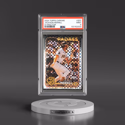 2024 Topps Chrome #207 Jackson Merrill - X-Fractor (PSA 9 MINT)