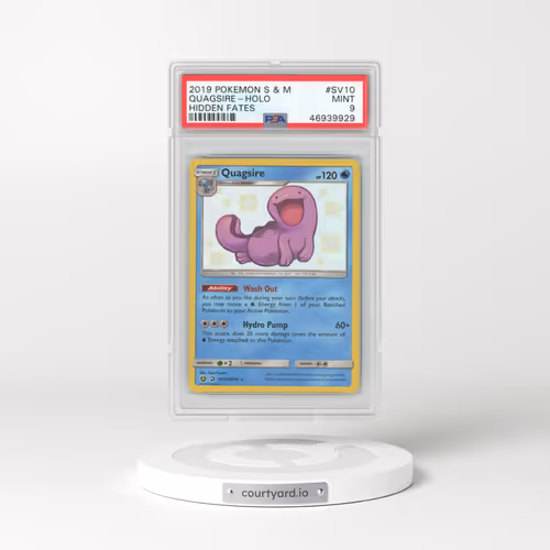 2019 Pokémon Sun & Moon Hidden Fates #SV10 Quagsire - Holo (PSA 9 MINT)