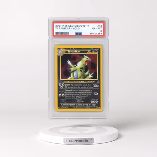 2001 Pokémon Neo Discovery #12 Tyranitar - Holo (PSA 6 EX-MT)