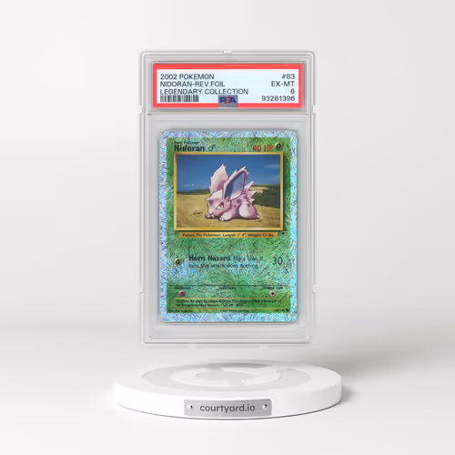 2002 Pokémon Legendary Collection #83 Nidoran - Reverse Foil (PSA 6 EX-MT)