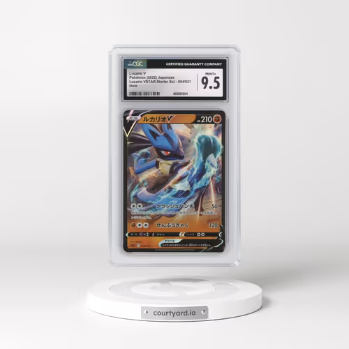 2022 (sLL) Lucario VSTAR Starter Set #004/021 Lucario V - Holo (CGC 9.5 MINT+)