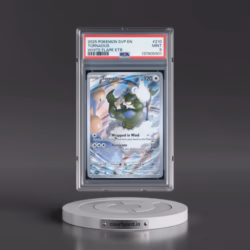 2025 Pokémon Svp EN-SV Black Star Promo #210 Tornadus - White Flare Elite Trainer Box (PSA 9 MINT)