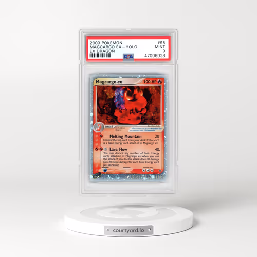 2003 Pokémon EX Dragon #95 Magcargo EX - Holo Holo (PSA 9 MINT)