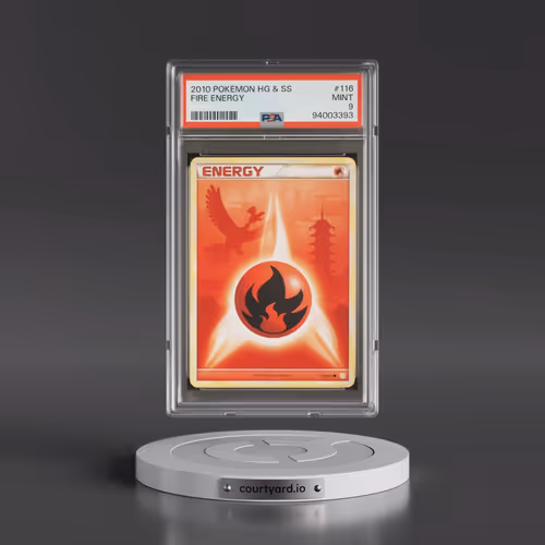 2010 Pokémon Heartgold & Soulsilver #116 Fire Energy (PSA 9 MINT)