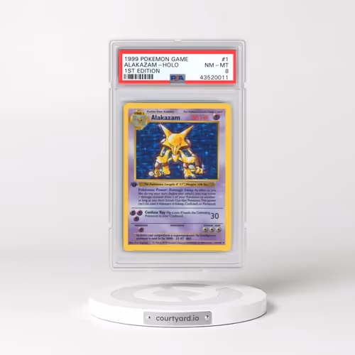 1999 Pokémon Game #1 Alakazam - 1st Edition Holo (PSA 8 NM-MT)
