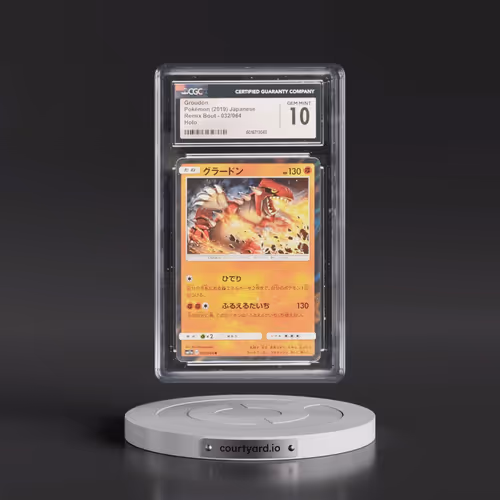 2019 Remix Bout #032/064 Groudon - Holo (CGC 10 GEM MINT)