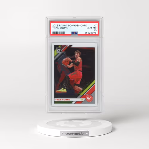 2019 Panini Donruss Optic #2 Trae Young (PSA 10 GEM MINT)