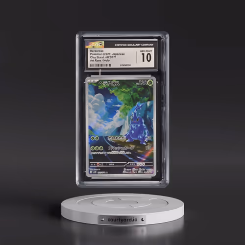 2023 Clay Burst #072/071 Heracross - Art Rare Holo (CGC 10 GEM MINT)