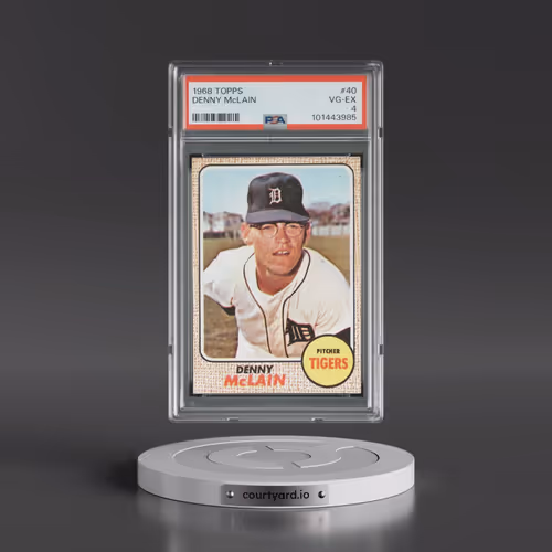 1968 Topps #40 Denny McLain (PSA 4 VG-EX)