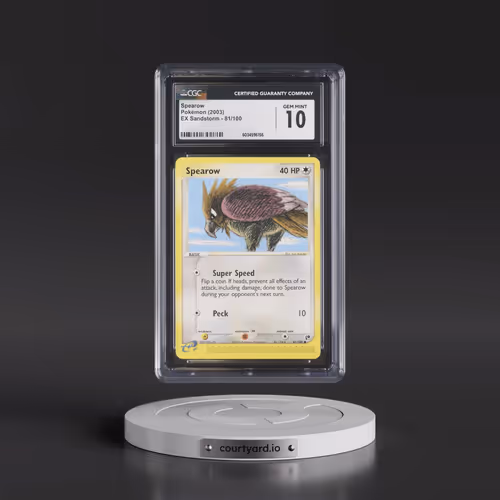 2003 EX Sandstorm (2003 Copyright, w/ "e" Symbol) #81/100 Spearow (CGC 10 GEM MINT)