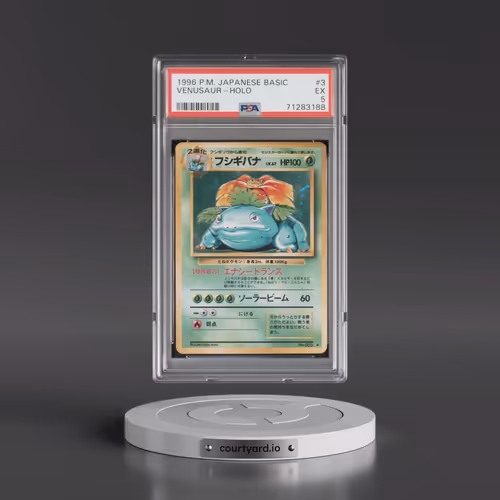 1996 Pokémon Basic #3 Venusaur - Holo (PSA 5 EX)