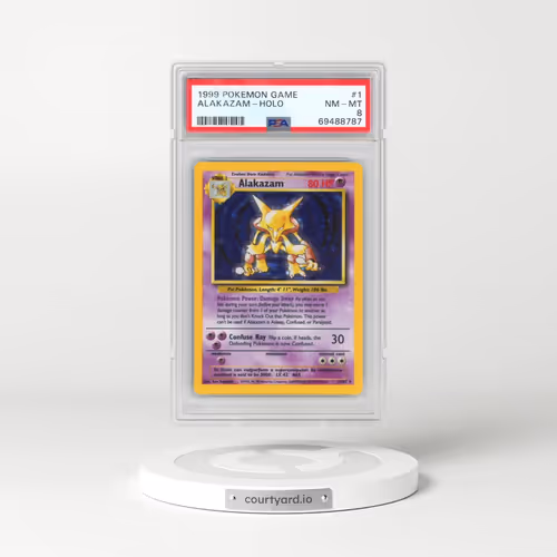 1999 Pokémon Game #1 Alakazam - Holo (PSA 8 NM-MT)