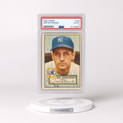 1952 Topps #206 Joe Ostrowski (PSA 4 VG-EX)