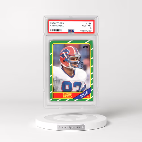 1986 Topps #388 Andre Reed (PSA 8 NM-MT)