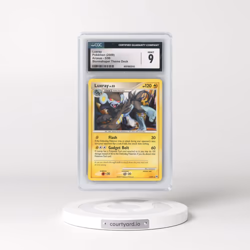 2009 Arceus #5/99 Luxray - Non-Holo Stormshaper Theme Deck (CGC 9 MINT)