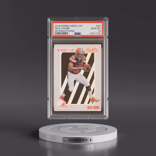 2018 Panini Absolute Introductions #NC Nick Chubb (PSA 10 GEM MINT)
