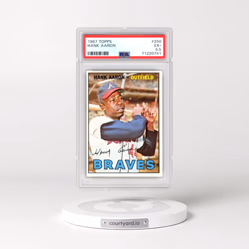 1967 Topps #250 Hank Aaron (PSA 5.5 EX+)