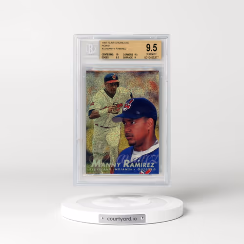 1997 Flair Showcase Row 0 #33 Manny Ramirez (BGS 9.5 GEM MINT)