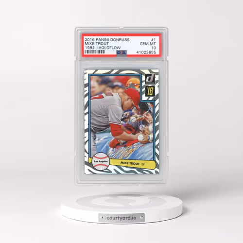 2016 Panini Donruss 1982 #1 Mike Trout - Holoflow (PSA 10 GEM MINT)