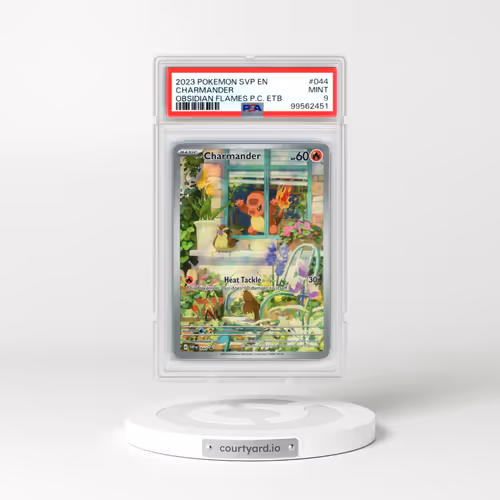 2023 Pokémon Svp EN-SV Black Star Promo #044 Charmander - Obsidian Flames Pokemon Center Elite Trainer Box (PSA 9 MINT)