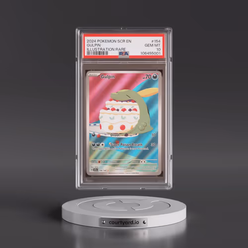 2024 Pokémon Scr EN-Stellar Crown #154 Gulpin - Illustration Rare (PSA 10 GEM MINT)