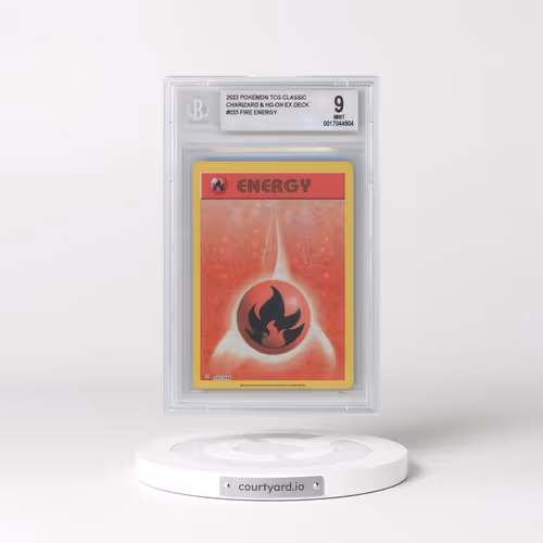 2023 Pokémon Trading Card Game Classic Charizard and Ho-Oh ex Deck #033 Fire Energy (BGS 9 MINT)