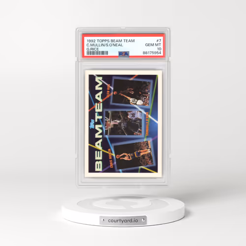 1992 Topps Beam Team #7 Chris Mullin/Glen Rice/Shaquille O'Neal (PSA 10 GEM MINT)