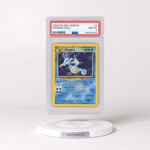 2000 Pokémon Neo Genesis #8 Kingdra - Holo (PSA 8 NM-MT)