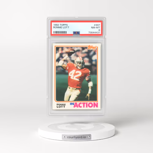 1982 Topps #487 Ronnie Lott (PSA 8 NM-MT)