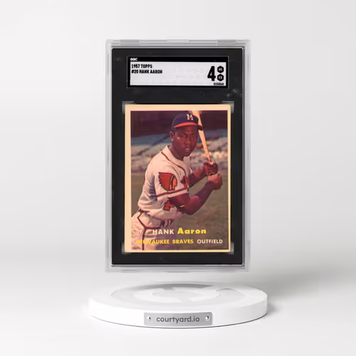 1957 Topps #20 Hank Aaron (SGC 4 VG-EX)
