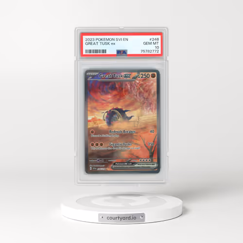 2023 Pokémon Svi EN-Scarlet & Violet #246 Great Tusk EX - Holo Special Illustration Rare (PSA 10 GEM MINT)