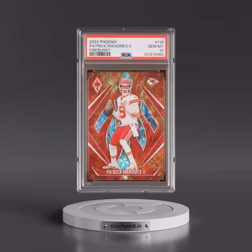 2024 Panini Phoenix #116 Patrick Mahomes II - Fireburst (PSA 10 GEM MINT)