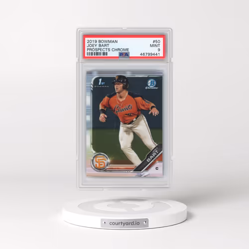 2019 Bowman Prospects Chrome #50 Joey Bart (PSA 9 MINT)