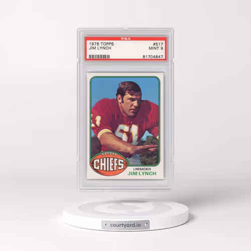 1976 Topps #517 Jim Lynch (PSA 9 MINT)