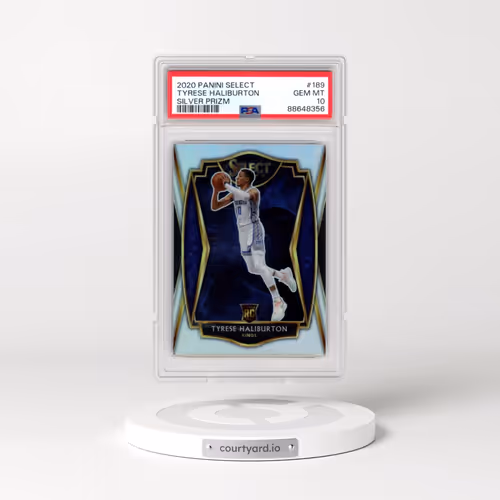 2020 Panini Select #189 Tyrese Haliburton - Silver Prizm (PSA 10 GEM MINT)
