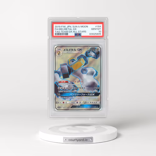 2019 Pokémon Sun & Moon Tag Team GX All Stars #184 Melmetal GX - Holo Full Art (PSA 10 GEM MINT)