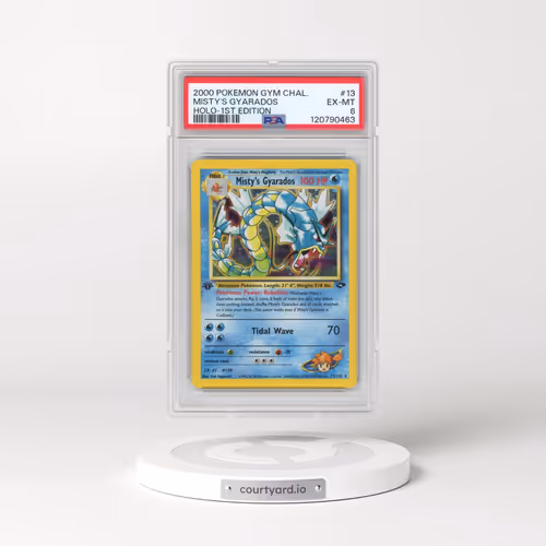 2000 Pokémon Gym Challenge #13 Misty's Gyarados - 1st Edition Holo (PSA 6 EX-MT)