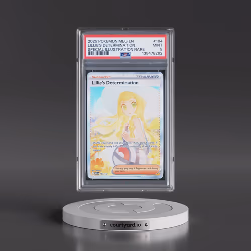 2025 Pokémon Meg EN-Mega Evolution #184 Lillie's Determination - Special Illustration Rare (PSA 9 MI