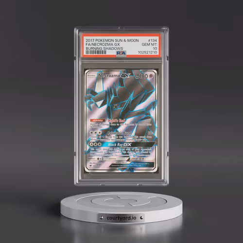 2017 Pokémon Sun & Moon Burning Shadows #134 Necrozma GX - Holo Full Art (PSA 10 GEM MINT)