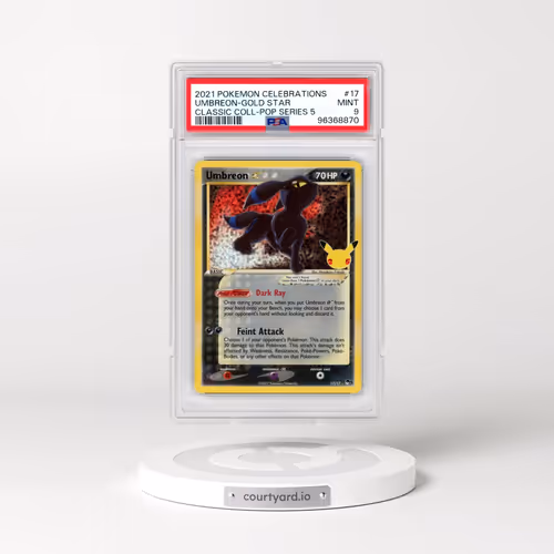 2021 Pokémon Celebrations Classic Collection #17 Umbreon-Gold Star (PSA 9 MINT)