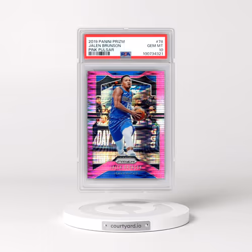 2019 Panini Prizm #78 Jalen Brunson - Pink Pulsar (PSA 10 GEM MINT)