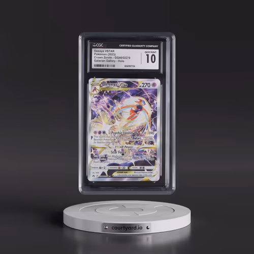2023 Crown Zenith #GG46/GG70 Deoxys VSTAR - Galarian Gallery Holo (CGC 10 GEM MINT)