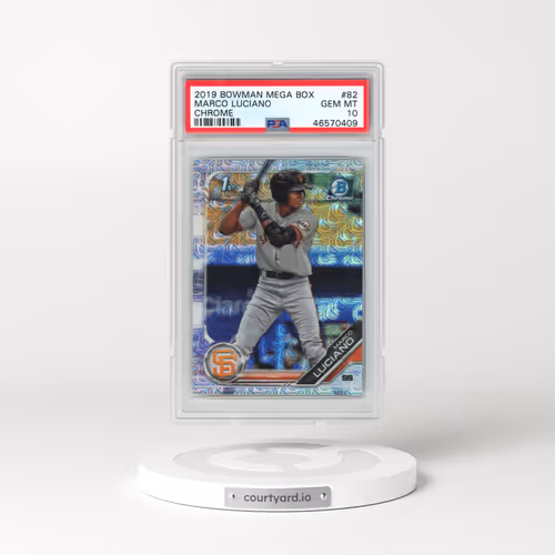 2019 Bowman Mega Box Chrome #82 Marco Luciano (PSA 10 GEM MINT)