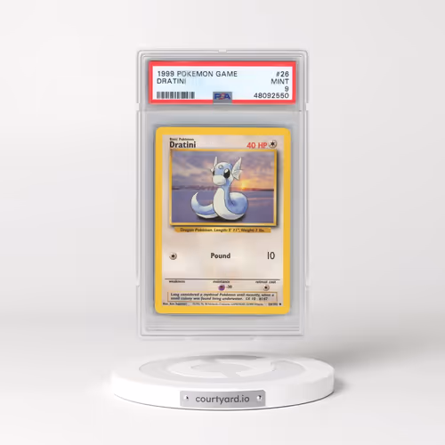1999 Pokémon Game #26 Dratini (PSA 9 MINT)