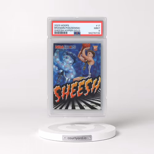 2023 Panini NBA Hoops Sheesh #17 Brandin Podziemski - Hyper Gold (PSA 9 MINT)